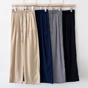 [리빌모아]여자 린넨 핀턱 와이드 팬츠 바지 DJW-PTS-SGSSL101W-