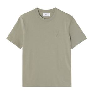 아미 톤온톤 미디움 하트 로고 반팔 세이지 UTS025-726-317