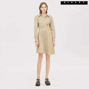 [시슬리]시슬리 셔츠형 미니 원피스 SAOP34331_BG