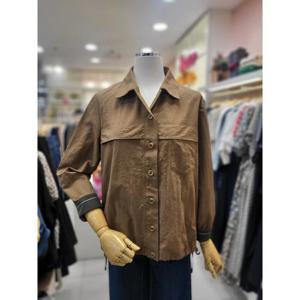 SOUP 세이브존01 밑단 스트링 셔츠 블라우스 SAXLS22