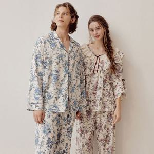 바풀 LL44059-53 커플잠옷 모달 파자마 투피스 잠옷 상하 세트