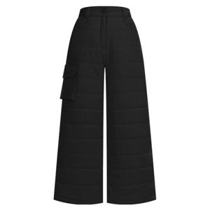 샵앤) 여성 골프 밴딩 방한 패딩 팬츠 SH-WPT-20037-블랙