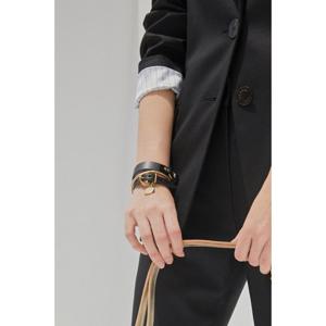 [일비종떼(잡화)]참 장식 가죽팔찌ABZH001