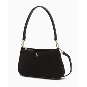 [헤지스ACC] 블랙 단색 나일론 미니 숄더겸 크로스백 HIWA5E450BK