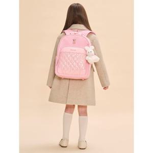 [빈폴키즈] 리본 퀼팅 여아 책가방 세트 핑크 (BI51D4G07X)