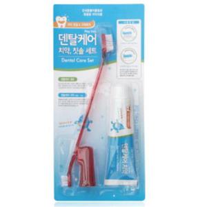 덴탈케어 안심 강아지 애견 치약 칫솔 세트 구강 펫