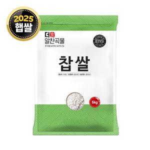 더알찬곡물 국산 찹쌀 5kg 1봉 25년산 잡곡