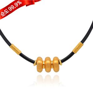 순금 목걸이 13.12g 24K [블랙줄 9028]