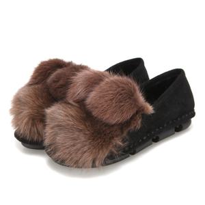 [바바라(슈즈)]폼폼 포인트 퍼로퍼_BBB579_BR