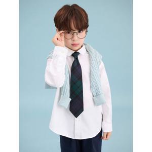 [빈폴키즈] [Essential] 옥스포드 셔츠 & 넥타이 세트 화이트 (BI5164UE11)