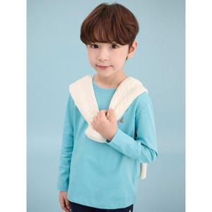 [빈폴키즈] [빈폴키즈] 수피마 베이직 라운드 티셔츠 스카이 블루 (BI5141UE2Q)