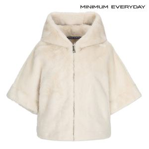 [미니멈][미니멈 에브리데이]퍼 후드 집업 투 포켓 반팔 여성 자켓 (EA3JK022D)