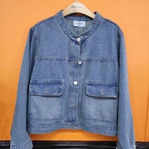 파파야 DP01 노카라 청자켓 PNPRJK006A