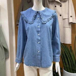 클리지 DP01 빅 카라 데님 남방 CP2WBL08