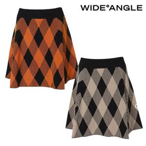[와이드앵글] 여성 CF 아르떼 체크 니트 큐롯 L_WWW22Q41