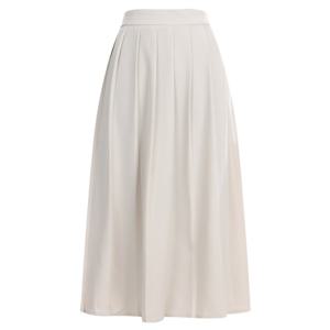 샵앤) 여성 뒷밴딩 앞주름 정장 데일리 플리츠 롱 스커트 TH-U-WSK-20276-연베이지