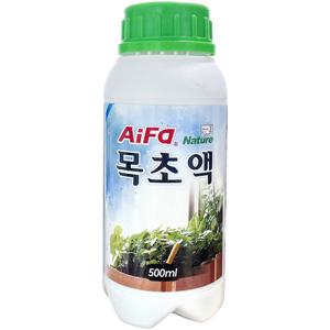 Aifa(아이파)목초액 500ml.친환경 자재 농업용 참나무 참숯 정제 정유 원액.