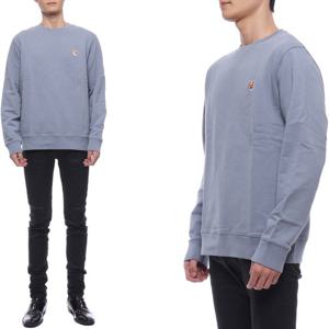 [메종키츠네] 24FW 남성 폭스헤드 패치 맨투맨 (LM00301KM0001 P154 24F)