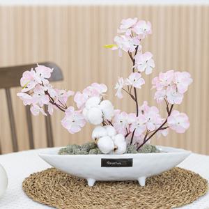 벚꽃 조화 센터피스 가드닝 수반 set 31cm 2컬러 인테리어 봄 테이블 장식 소품 행사