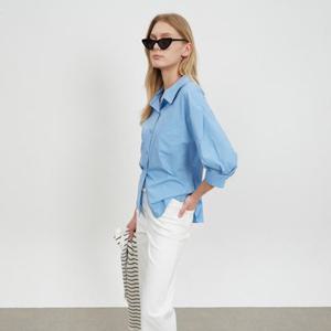 [쥬크] 로고 엠브로이더리 코튼 셔츠 (Z242MSC113)