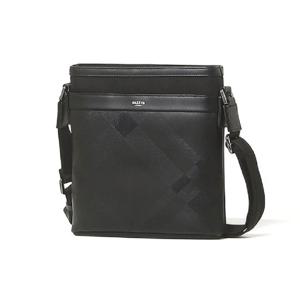 [헤지스] [데일리] 블랙 가죽 체크 실버로고 크로스백(HJBA5E172BK