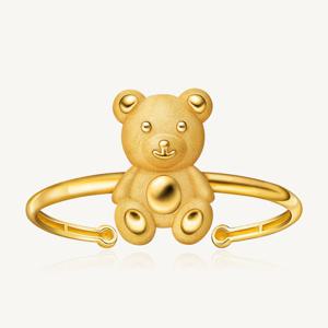 수앤진골드 곰돌이 돌팔찌 24K 순금 11.25g