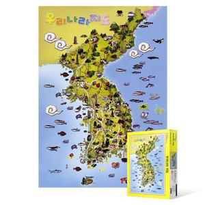 150피스 직소퍼즐 - 우리나라 지도 퍼즐150피스