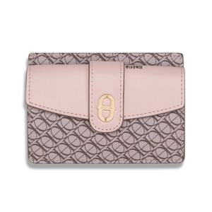 [에스콰이아]25SS 신상 고급라인 클래식 패턴 콤비 플랩 여성 카드지갑 ECESPR651LI