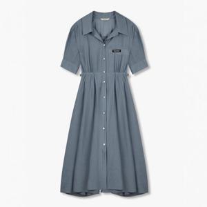 보브  (7155237003) 백 니트 시보리 셔츠 원피스