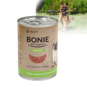 애견캔 간식 영양 개통조림 보니웨트캔 양고기 x24 애견캔