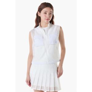 [르꼬끄골프] 여성 우븐 메쉬 풀집업 베스트 (GQ122LWV31)