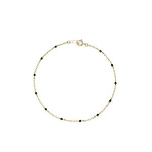 [GB] 그린 에폭시 초커 14K GOLD 팔찌 LWB23038G