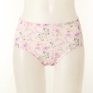 [와코루] 모달 50수 화려한 꽃패턴 백레이스 여성팬티(WPT4269A-CR VI)
