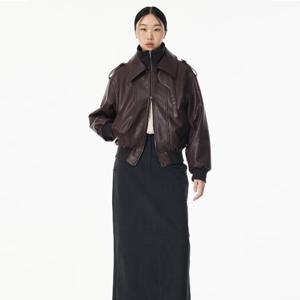 [스튜디오 톰보이]레더 보머 자켓(9105161A01)