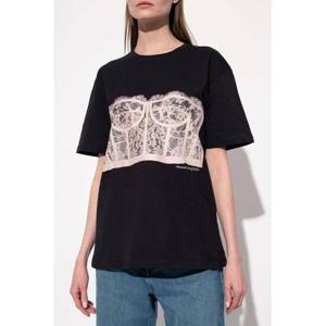 (명품) 알렉산더맥퀸 레이스 코르셋 반팔티 689062