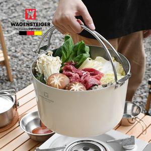 곰솥 바겐슈타이거 통3중 스텐 스튜팟 24cm 크림