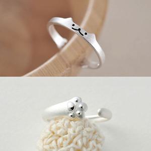 느낌상점 써지컬 고양이 반지 커플링 빈티지 악세사리