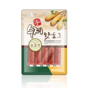 애견간식 펫스토리 수제 핫도그 1팩 100g 소고기