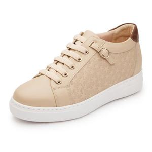 금강제화 랜드로바 여성 LANOXH3227WK86 키높이 6cm 별엠보 스니커즈 소가죽 여성화