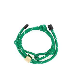 MIU MIU 에메랄드 그린 패브릭 팔찌 5IB5383L74 F077U