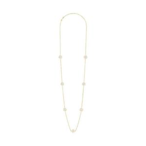 셀린느 에어룸 마거리트 소트와르 스트라스 레진 펄 앤 브래스 골드 피니쉬 골드 461MH6RPS-35OR