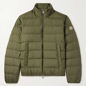 25 FW 몽클레어 Baudinet 보디넷 밀리터리그린 로고 아플리케 퀼티드 셸 다운 패딩