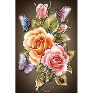 아트박스/퍼즐사랑 사랑의 장미 (패브릭형) 보석십자수 40x60