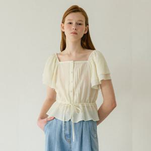 [올리브데올리브]스퀘어넥 플레어 블라우스( OH5MB555)