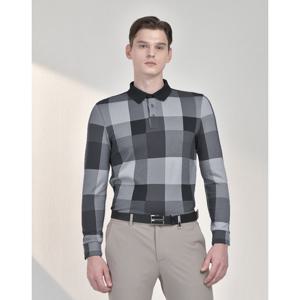 닥스 골프 남성 24FW 스테디셀러DD 로고 스트레치 긴팔폴로티셔츠 (NAVY) WGTS4D811N2