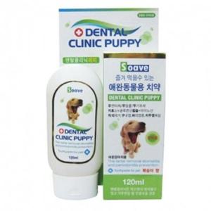 강이지용 먹는치약 복숭아 퍼피 120ml 1개 애견 강아지 치약 위생용품