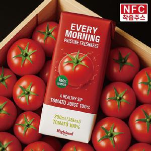 하이랜드 프레쉬 100% 토마토 주스 200ml 24팩 (무설탕 NFC 착즙)