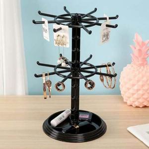 귀걸이정리대 후크 2단 액세서리거치대 블랙 악세사리