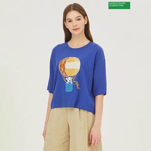 베네통 강아지 열기구 니트 BAKP03341_BL