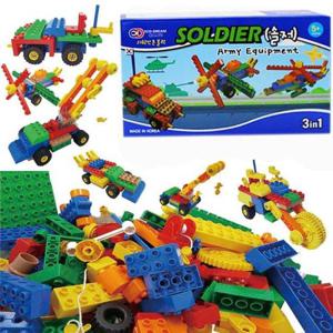 조각퍼즐 ECO 솔저 블록 3ni1 70Pcs/블럭/에코블록